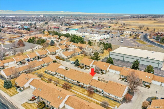 birds eye view of property featuring a residential view