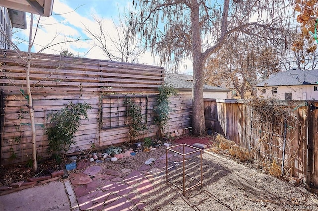 view of patio featuring a fenced backyard