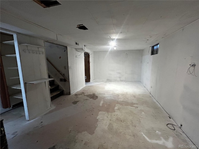 8319 Quivas Way, Denver, CO 80221 - unfinished basement with stairway