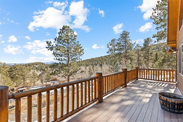 view of wooden terrace