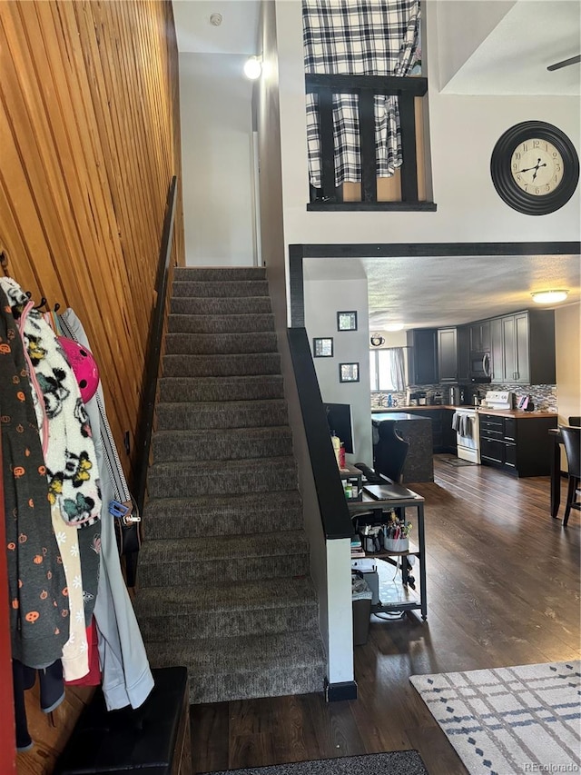 1254 S Reed St Unit 1, Lakewood, CO 80232 - stairs with wood finished floors