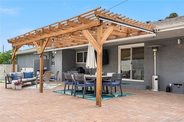 7155 E Exposition Ave, Denver, CO 80224 - view of patio / terrace featuring a pergola and outdoor lounge area