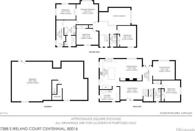 7388 S Ireland Cir, Centennial, CO 80016 - view of room layout