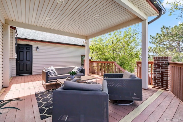 7388 S Ireland Cir, Centennial, CO 80016 - deck featuring an outdoor hangout area