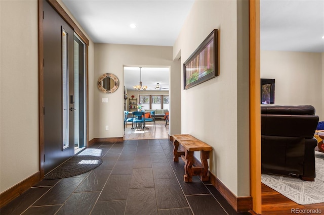 209 American Way, Breckenridge, CO 80424 - hall with dark wood finished floors and recessed lighting