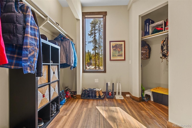 209 American Way, Breckenridge, CO 80424 - spacious closet featuring wood finished floors