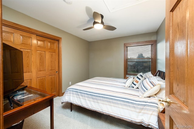 3935 Pierson St, Wheat Ridge, CO 80033 - carpeted bedroom with ceiling fan