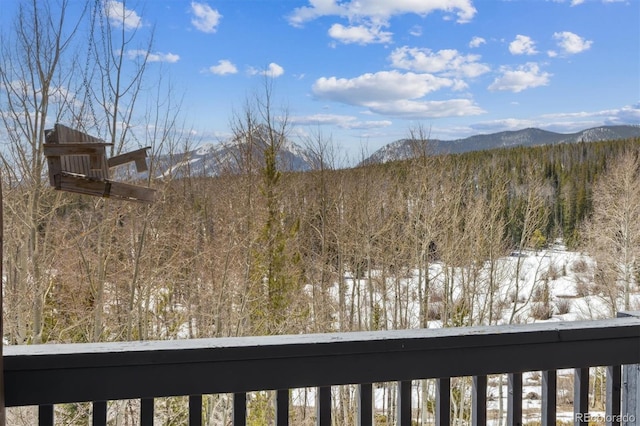 61 Cydney Ln Unit A, Silverthorne, CO 80498 - view of mountain backdrop with a forest