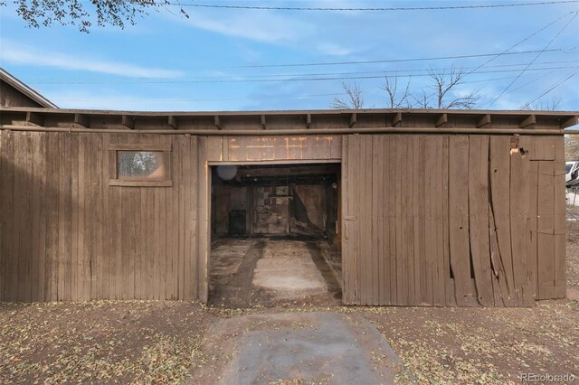 view of outbuilding