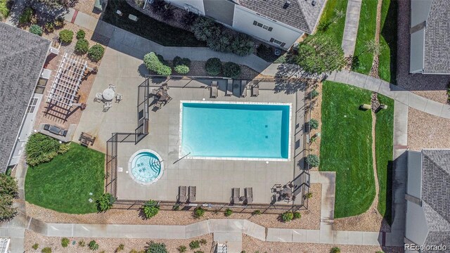 15700 E Jamison Dr Unit 305, Englewood, CO 80112 - aerial view of a pool area
