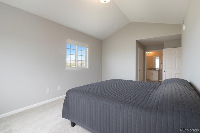 15700 E Jamison Dr Unit 305, Englewood, CO 80112 - bedroom featuring lofted ceiling and carpet flooring