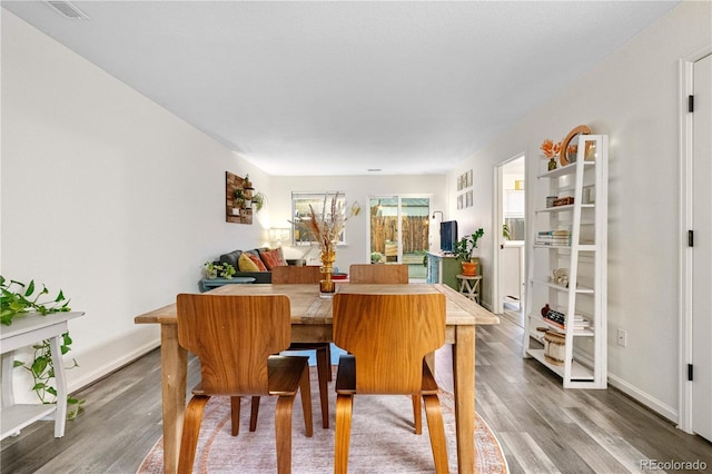 2985 W 46th Ave, Denver, CO 80211 - dining space with wood finished floors and baseboards