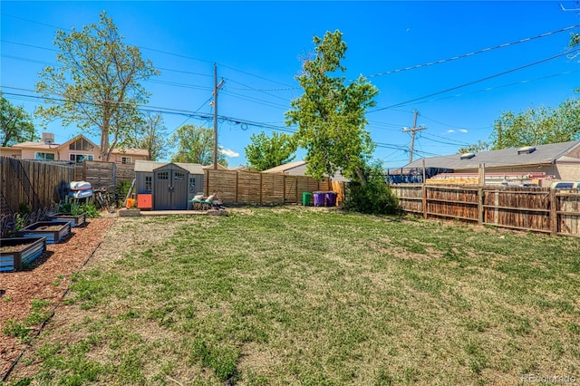 2852 W Ellsworth Ave, Denver, CO 80219 - fenced backyard featuring a shed