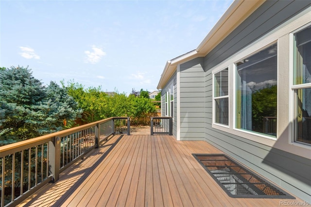 10122 Des Moines St, Parker, CO 80134 - view of wooden deck