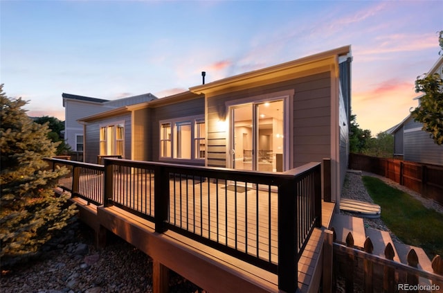 10122 Des Moines St, Parker, CO 80134 - back of house featuring a deck