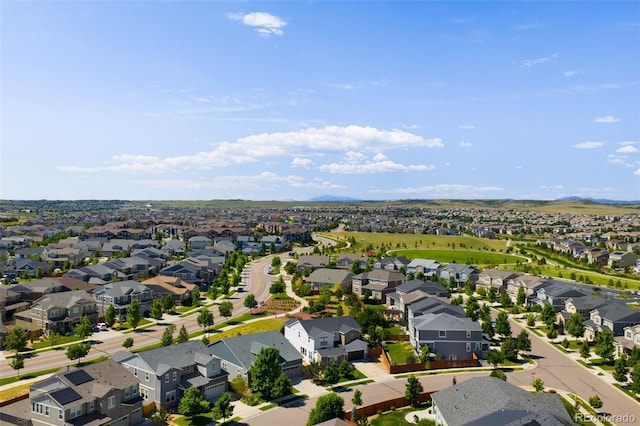 10122 Des Moines St, Parker, CO 80134 - aerial perspective of suburban area featuring a mountain backdrop