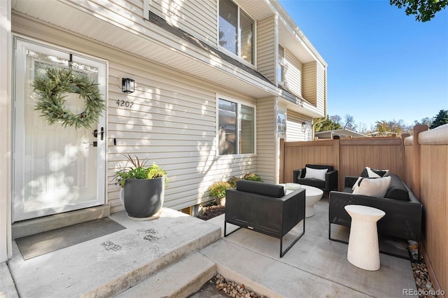 view of patio / terrace featuring outdoor lounge area