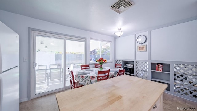 view of dining room