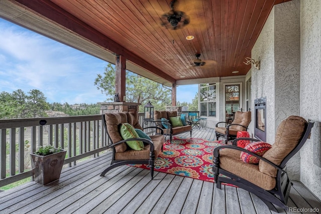 view of deck