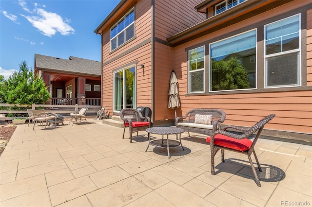 16694 Miners Way, Broomfield, CO 80023 - view of patio / terrace with an outdoor living space