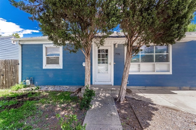 770 Havana St, Aurora, CO 80010 - property entrance with concrete block siding