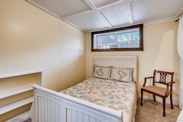 bedroom with carpet