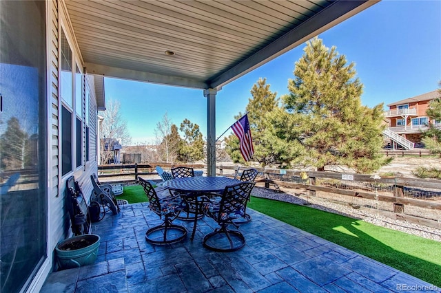 view of patio / terrace with outdoor dining area