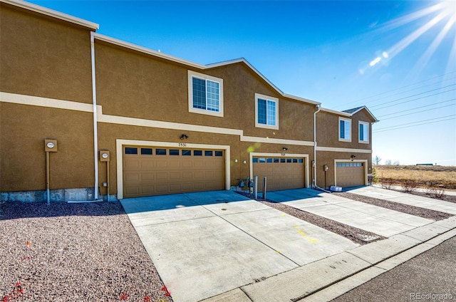 view of front of home featuring a garage