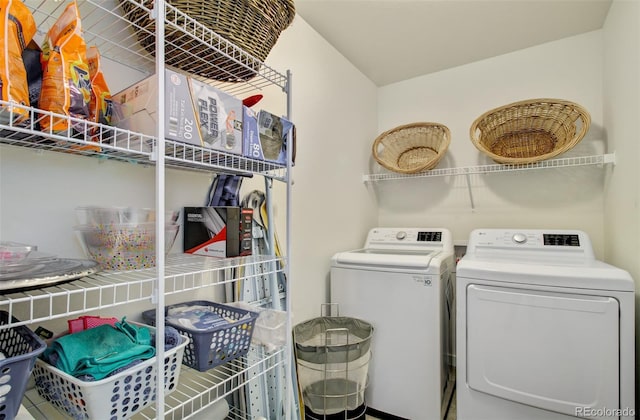 2734 Grand Prix Ct, Colorado Springs, CO 80922 - clothes washing area with separate washer and dryer