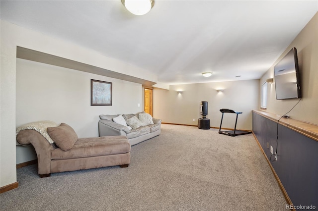 9684 W Long Dr, Littleton, CO 80123 - living area featuring light colored carpet and baseboards