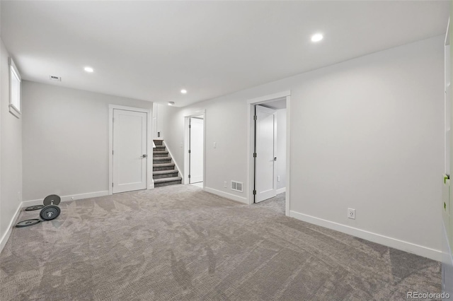 11041 Newland St, Westminster, CO 80020 - empty room with baseboards, carpet flooring, and recessed lighting