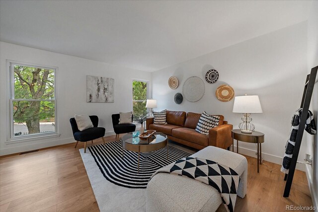 116 Monarch St, Louisville, CO 80027 - living room with light wood-style flooring and baseboards
