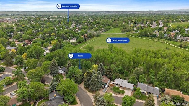 116 Monarch St, Louisville, CO 80027 - aerial perspective of suburban area