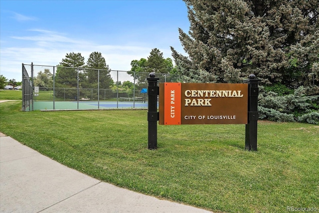 116 Monarch St, Louisville, CO 80027 - view of community with a tennis court