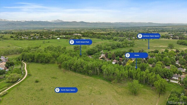 116 Monarch St, Louisville, CO 80027 - drone / aerial view of a mountain backdrop