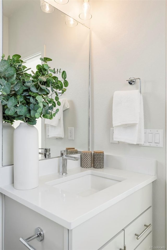 bathroom featuring vanity