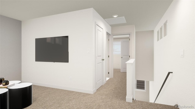 46545 Sunflower Ln, Bennett, CO 80102 - hallway featuring light carpet
