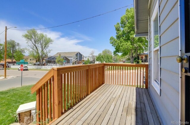 3000 S Sherman St, Englewood, CO 80113 - deck with a residential view