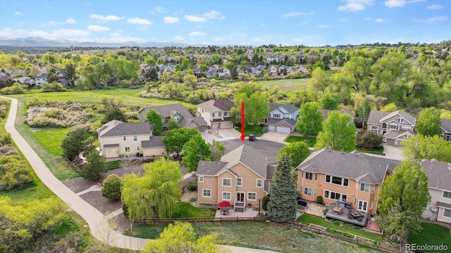 aerial perspective of suburban area