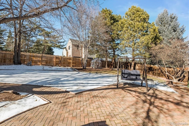 view of patio / terrace with a fenced backyard