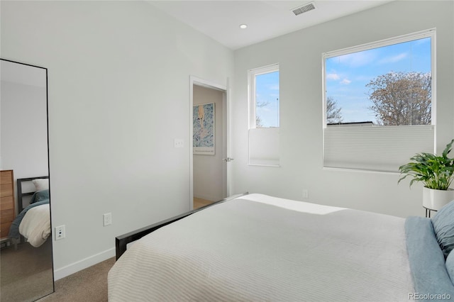 1300 N Ogden St Unit 304, Denver, CO 80218 - carpeted bedroom with baseboards and recessed lighting