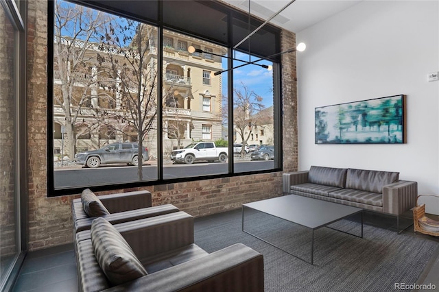 1300 N Ogden St Unit 304, Denver, CO 80218 - common area with brick wall
