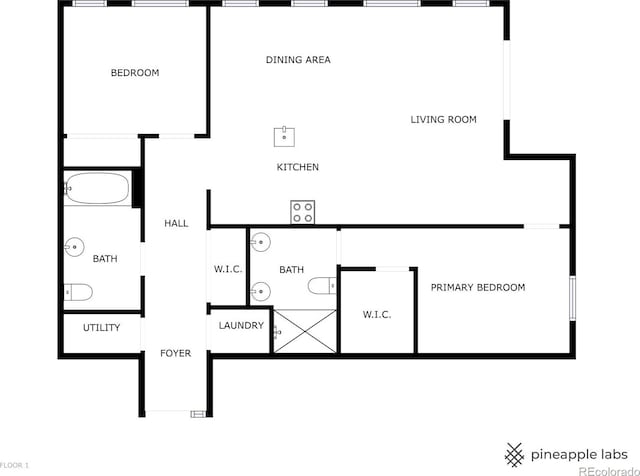1300 N Ogden St Unit 304, Denver, CO 80218 - property floor plan