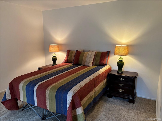 bedroom with carpet flooring