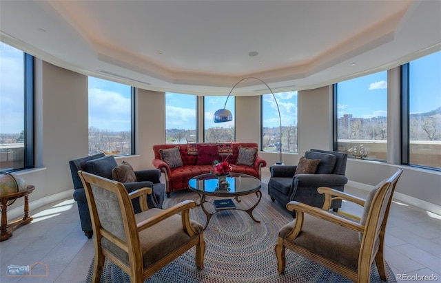 1077 Canyon Blvd Unit 403, Boulder, CO 80302 - sunroom / solarium featuring a raised ceiling
