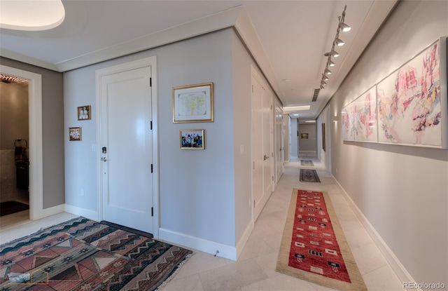 1077 Canyon Blvd Unit 403, Boulder, CO 80302 - corridor with track lighting