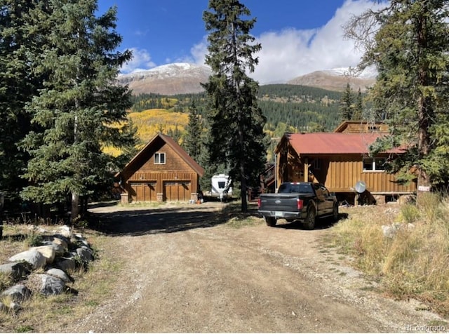 201 Nuthatch Dr, Alma, CO 80420 - view of dirt / gravel road featuring a mountain view and a forest view