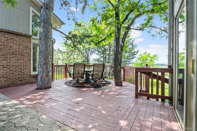 6895 S Norfolk St, Foxfield, CO 80016 - deck with outdoor dining area