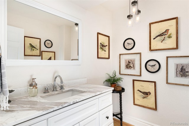 bathroom with vanity