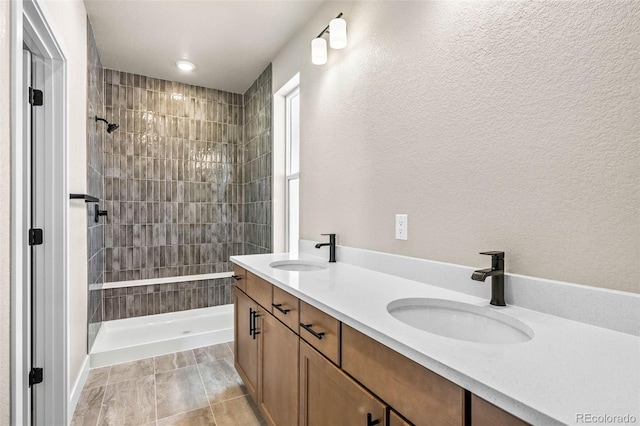 16605 Peak St, Broomfield, CO 80023 - full bath with a tile shower and double vanity